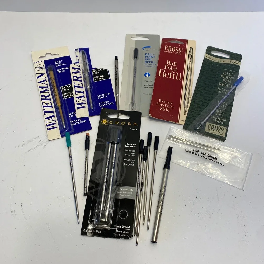 Cross Waterman Pen Refill Lot Multicolor Archival Ink Black Blue